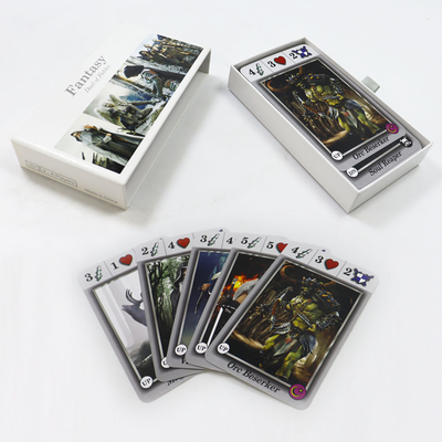 주문 인쇄 된 보드 게임 종이 카드 세트 어린이 맞춤형 디자인 놀이 재미 게임 캐릭터 카드 online manufacture
