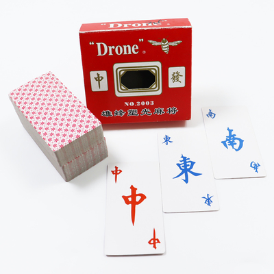주문 사용자 정의 라미네이션 표면 Majong Tetle 종이 카드 성인 케이스 게임 online manufacture
