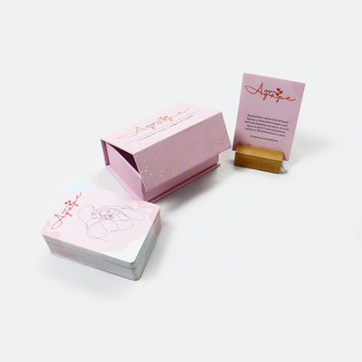 주문 커스터마이즈 된 자기 닫기 상자 인쇄 커플 대화 카드 확인 게임 online manufacture
