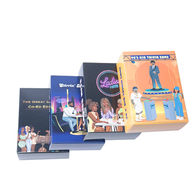 주문 소녀 성인 파티 사용자 정의 범죄 게임 카드 표면 마무리 라미네이션 예술 작품 형식 AI online manufacture