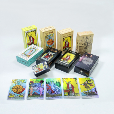 주문 초보자 운술 게임 78개의 타로 카드와 함께 다양한 언어로 된 안내서 online manufacture