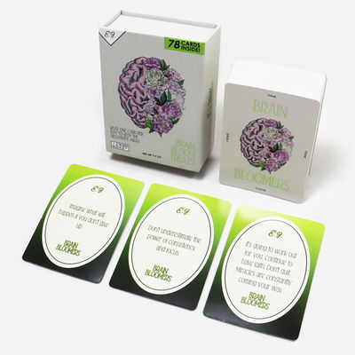 주문 365 Day Memory Game Card Printing Personalized Custom Daily Manifestation Affirmation Cards with Box CDR Artwork Format online manufacture