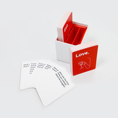 주문 Paper Custom Spanish Card Game for Couples Valentines Day Game Cards Custom Playing Affirmation Cards Normal Printing online manufacture
