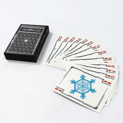 주문 320gm 블랙 코어 종이 커스텀 플레이 카드 57x87mm 크기의 커스텀 디자인 로고 online manufacture