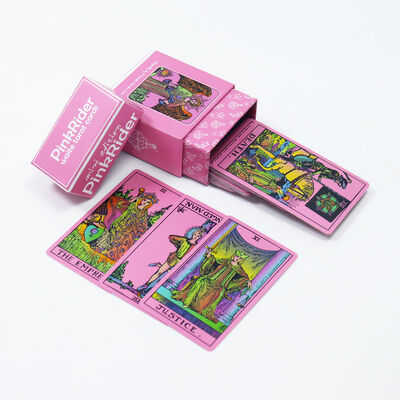 주문 맞춤형 디자인 CMYK 색상 인쇄 라니싱 마무리 인쇄 가능한 타로 카드 덱 online manufacture