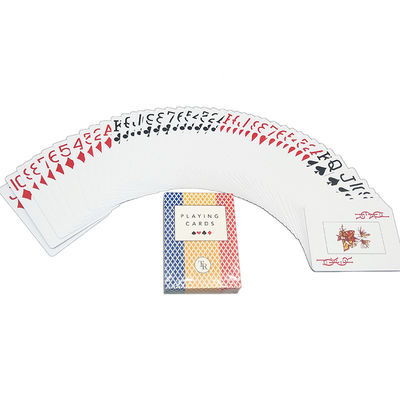 주문 0.35mm Waterproof Plastic Playing Cards , Poker Cards Custom CMYK full color printing online manufacture