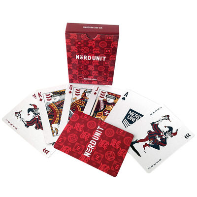 주문 Custom personalized deck of advertisement playing cards round corner online manufacture