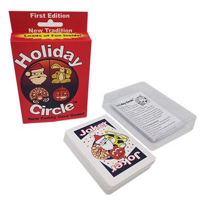 Christmas Holiday Playing Cards 57x87mm Both Side Full Colors Printed