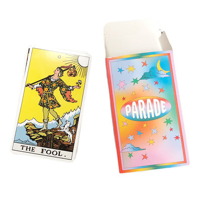 Custom Printable Tarot Cards Delicate Colorful Rainbow